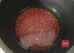 Illustration of how to make handmade red bean paste 2