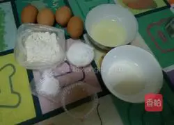 Illustration of how to make chiffon cake 1