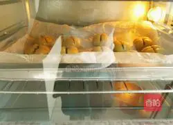 Illustration of how to make bean paste open cake 16