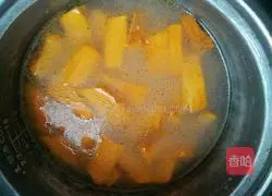 Pumpkin braised rice recipe illustration 6