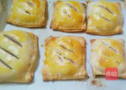 Illustration of how to make taro pie 19