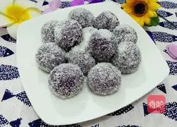 Purple Illustration of how to make sweet potato glutinous rice 12