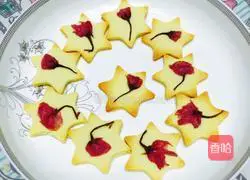 Illustration of how to make Sakura cookies 2