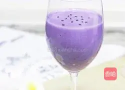 Illustration of how to make purple sweet potato milk 14