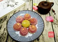 Illustration of how to make purple sweet potato cake 17