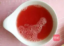 Watermelon juice egg tart recipe 2