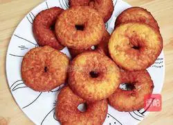 Illustration of how to make colorful pumpkin donuts 9