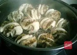 Illustration of how to make walnut Hanaki 17 