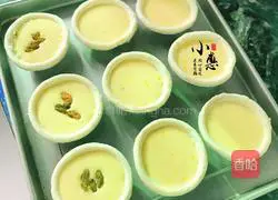 Illustration of how to make egg tarts that are crispy on the outside and tender on the inside (without condensed milk) 9