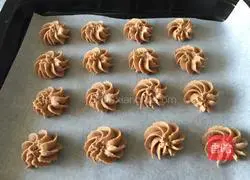 Illustration of how to make cocoa hazelnut butter cookies 6