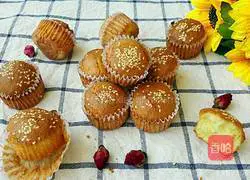 Illustration of how to make mini sesame cakes 11