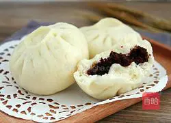 Illustration of how to make bean paste buns 19