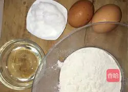 Illustration of how to make egg-flavored cake 1