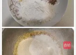 Illustration of making coarse grain annual ring biscuits 3