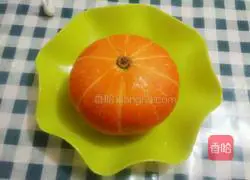 Pumpkin Steamed Egg Recipe Illustration 1