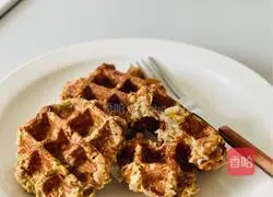 Illustration of how to make walnut banana oatmeal waffles from the kid next door 8