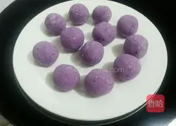 Illustration of how to make purple sweet potato and glutinous rice 9