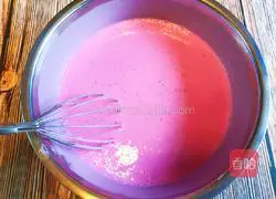 Illustration of how to make dragon fruit pure yogurt mousse 11