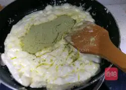 Illustration of how to make matcha honey bean biscuits 4