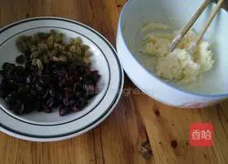 Cranberry Illustration of how to make cranberry biscuits 1