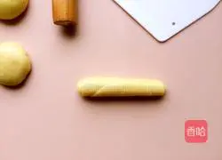 Illustration of how to make bean paste open cake 8