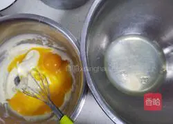 Illustration of how to make chiffon cake with chives and meat floss 4