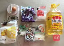 Illustration of how to make raisin and coconut cookies 1