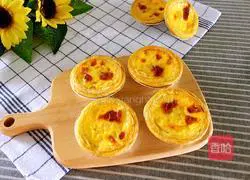 Illustration of how to make original egg tarts 11