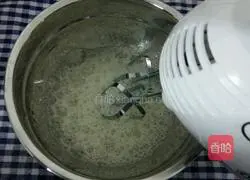 Illustration of how to make matcha cake 9