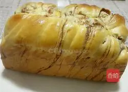 Illustration of how to make bean paste toast 13