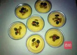 Illustration of how to make egg tart-style hair cake 5