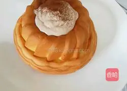 Illustration of how to make chiffon cake 12