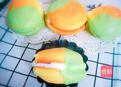 Illustration of how to make Matcha Chocolate Sandwich Pie 9