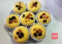 Illustration of how to make egg tart-style hair cake 8