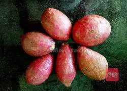 Illustration of how to make purple sweet potato syrup 1