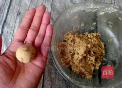 Illustration of how to make raisin oatmeal cookies 14