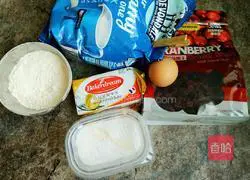 Illustration of how to make cranberry cookies 1