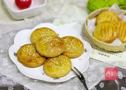 Illustration of how to make meat floss biscuits 15