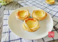 Illustration of how to make whole egg tarts 11