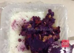 Illustration of how to make purple sweet potato glutinous rice cake 6