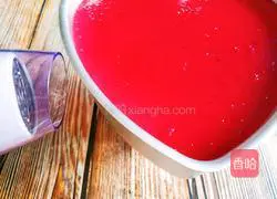 Illustration of how to make dragon fruit pure yogurt mousse 16