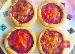 Purple Sweet Potato and Yam Egg Tart Recipe 9
