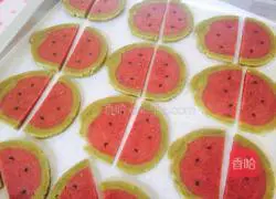 Watermelon Illustration of how to make cookies 5