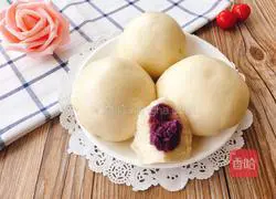 Illustration of how to make purple sweet potato buns 16