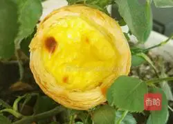 Illustration of how to make egg tart liquid 7