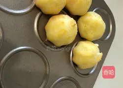 Illustration of how to make matcha cream puffs 20