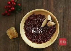 Illustration of how to make tangerine peel and red bean paste 1