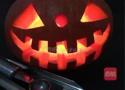 Illustration of how to make a pumpkin lantern 6