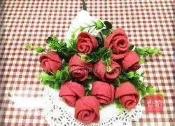 Illustration of how to make rose cookies 24