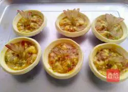Illustration of how to make shrimp egg tarts 7
